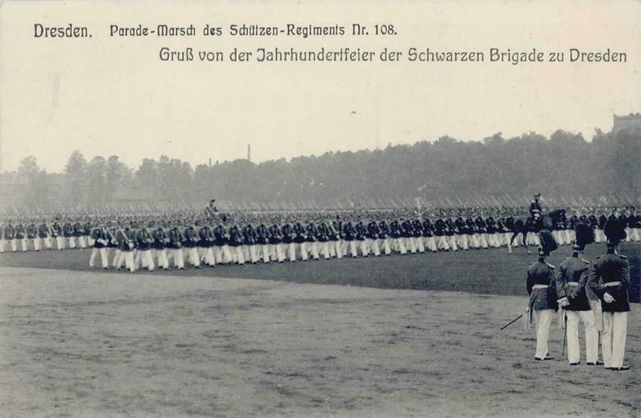 Alaunplatz - Jahrhundertfeier der Schwarzen Brigade  Dresden