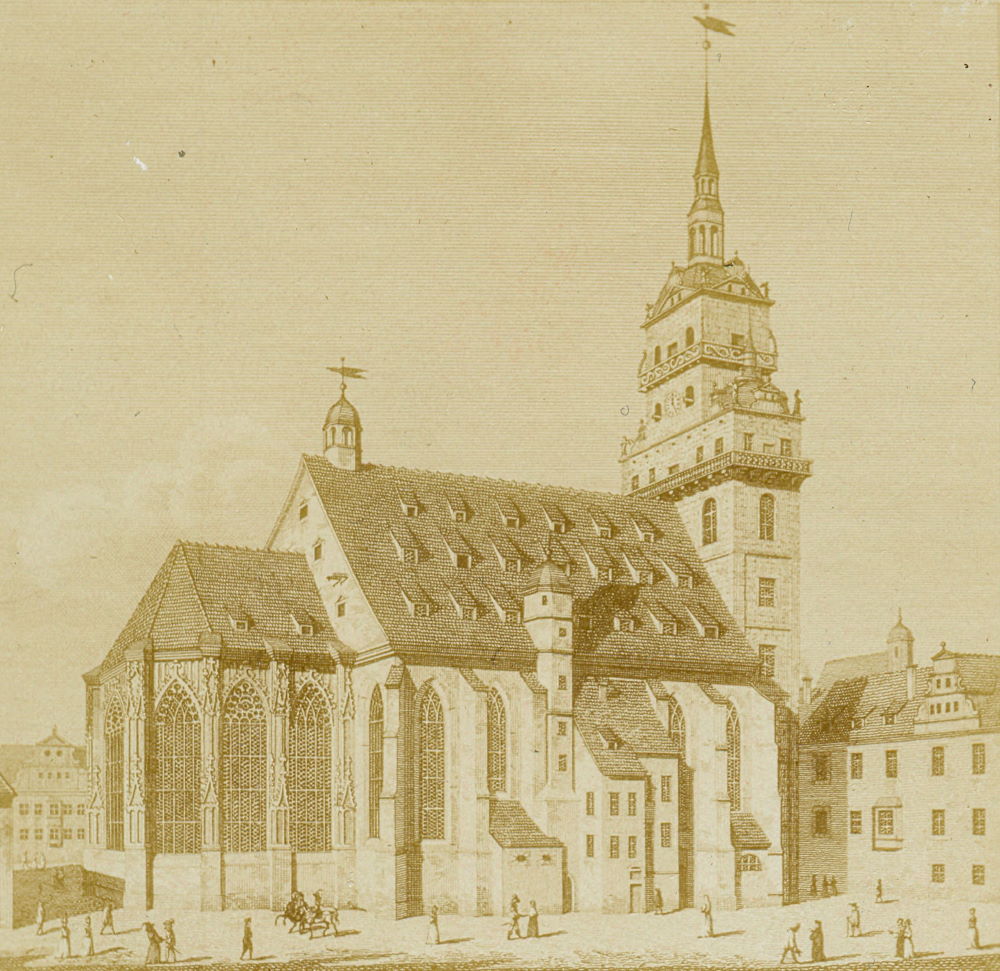 An der Kreuzkirche - alte Kreuzkirche  Dresden