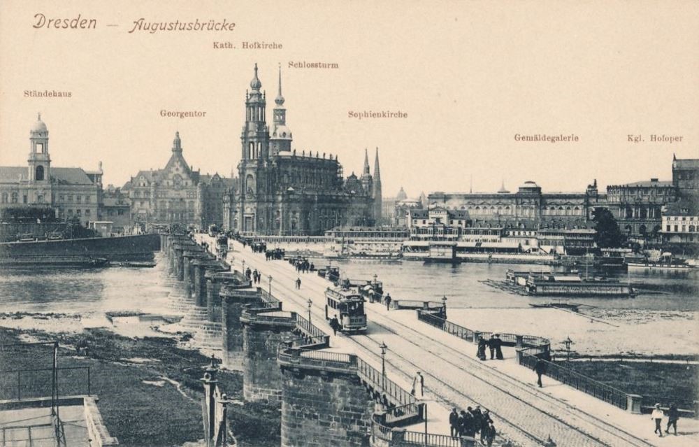 Alte Augustusbr&uuml;cke  Dresden