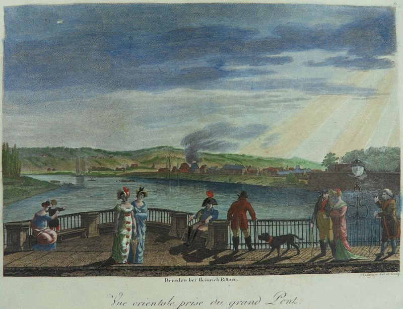 Alte Augustusbr&uuml;cke - Stiche etc.  Dresden