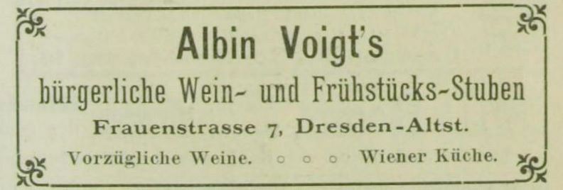 Frauenstraße 7 (-1891 Frauenstraße 12) Dresden Frauenstraße 7 (-1891 Frauenstraße 12) Dresden