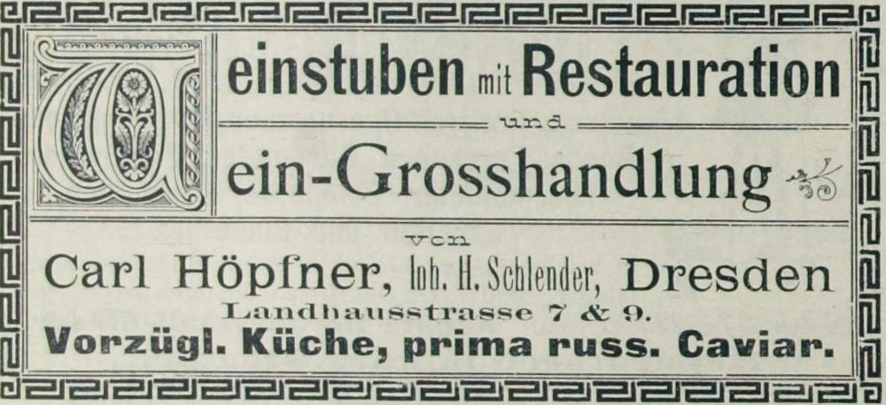 Landhausstra&szlig;e 7 (-1891 Landhausstra&szlig;e 4)  Dresden