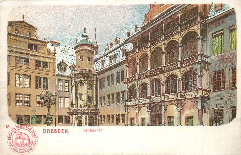 Residenzschloss -Gro&szlig;er Schlosshof  Dresden