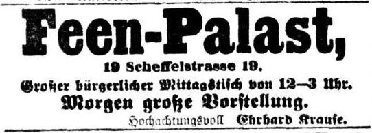Scheffelstraße 19 (-1872 Scheffelgasse 10, 1872-89 Scheffelstraße 10), Webergasse 24 Dresden Scheffelstraße 19 (-1872 Scheffelgasse 10, 1872-89 Scheffelstraße 10), Webergasse 24 Dresden