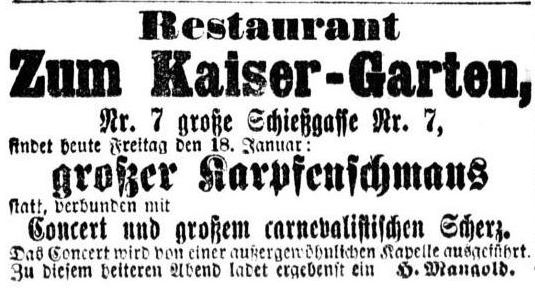 Schie&szlig;gasse 6 (1876 Gro&szlig;e Schie&szlig;gasse 7) / K&ouml;nig-Johann-Stra&szlig;e  Dresden