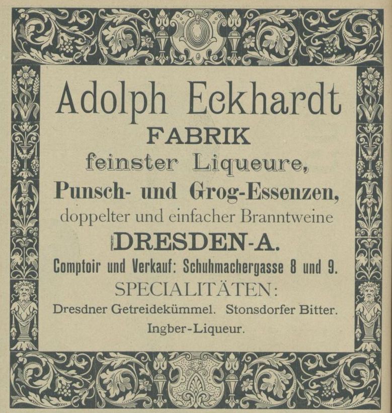 Schuhmachergasse 10 (-1890 Schuhmachergasse 9)  Dresden