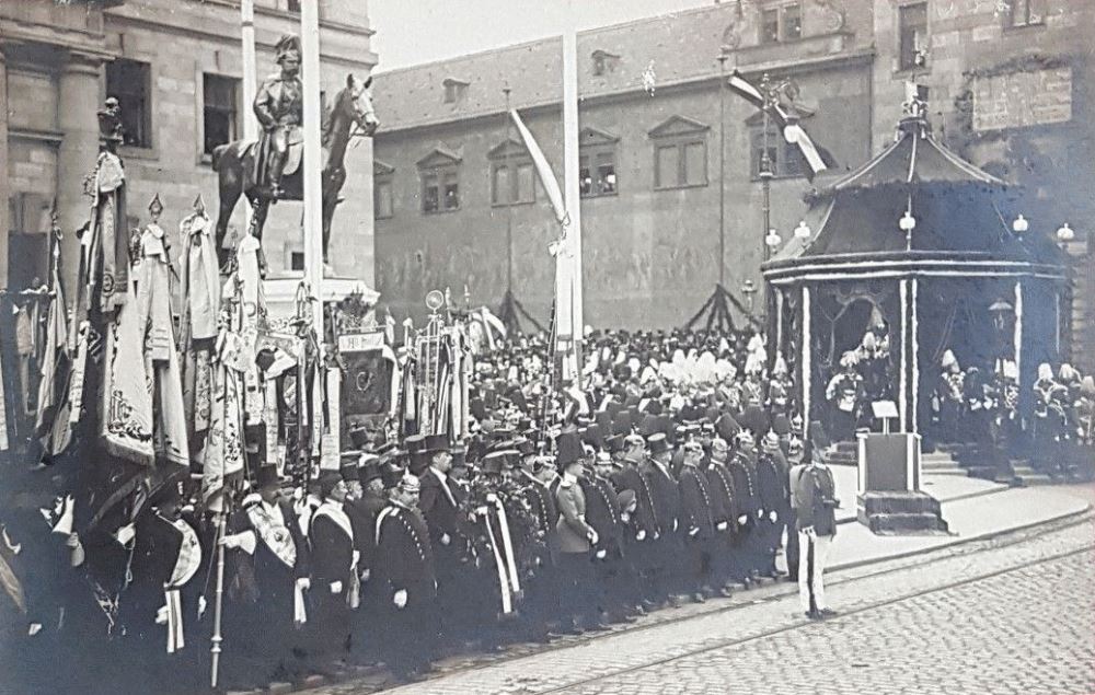 Schloßplatz - Enthüllung König Albert-Denkmal Dresden Schloßplatz - Enthüllung König Albert-Denkmal Dresden