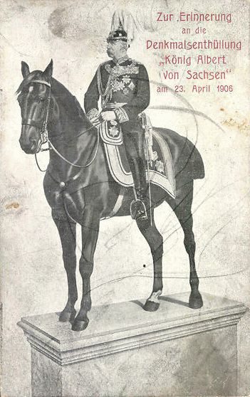 Schloßplatz - Enthüllung König Albert-Denkmal Dresden Schloßplatz - Enthüllung König Albert-Denkmal Dresden