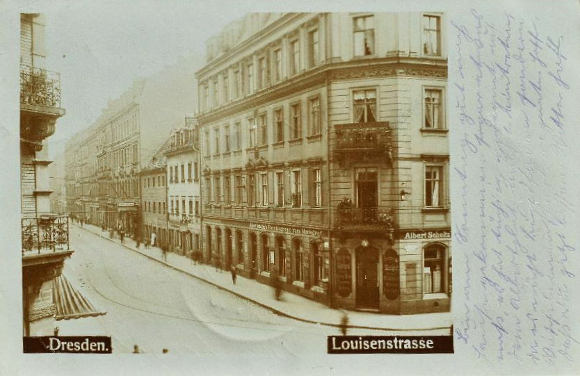 Rothenburger Stra&szlig;e 46 (Markgrafenstr. 25, -1946 Markgrafenstr. 46) / Louisenstr.  Dresden