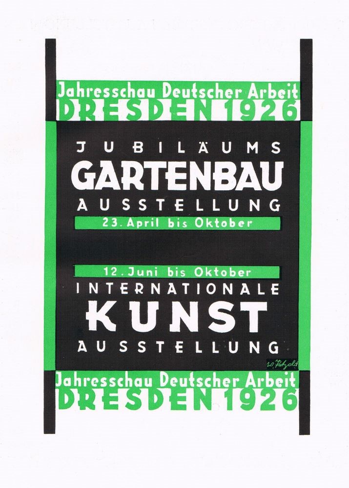 Jubil&auml;ums-Gartenbau-Ausstellung 1926  Dresden