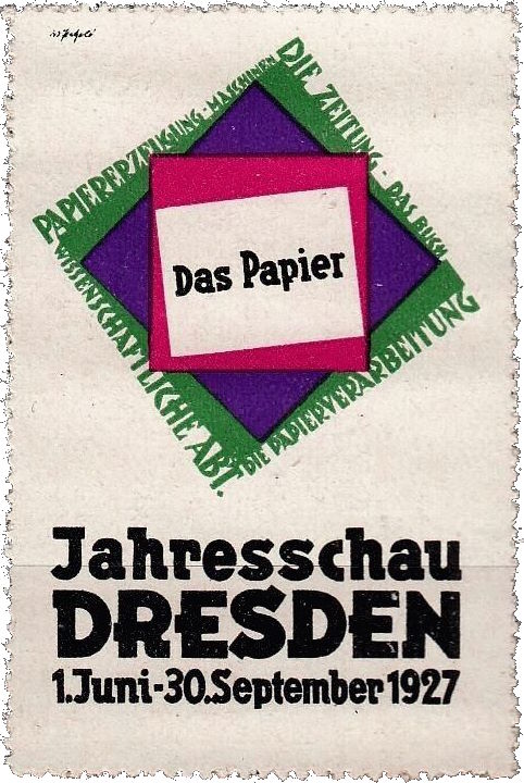 Jahresschau Deutscher Arbeit 1927  Dresden