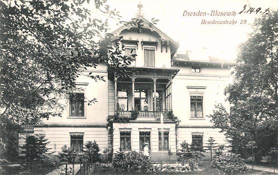 Loschwitzer Stra&szlig;e 1 (Residenzstra&szlig;e 28) / H&auml;ndelallee (Marschall-Allee)  Dresden