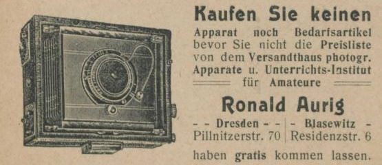 Loschwitzer Stra&szlig;e 48 (-1925 Residenzstra&szlig;e 6, 1925-46 Residenzstra&szlig;e 48) / Justinenstra&szlig;e (Hainstra&szlig;e)  Dresden