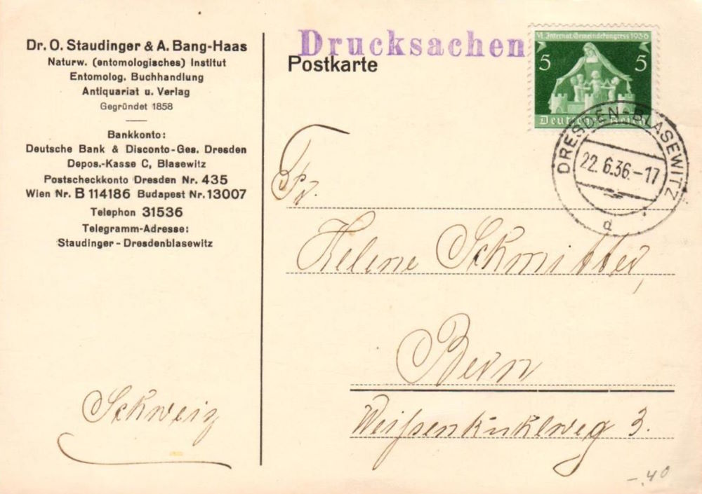 Loschwitzer Stra&szlig;e 13 (-1925 Residenz&shy;stra&szlig;e 34, 1925-46 Residenzstra&szlig;e 13)  Dresden