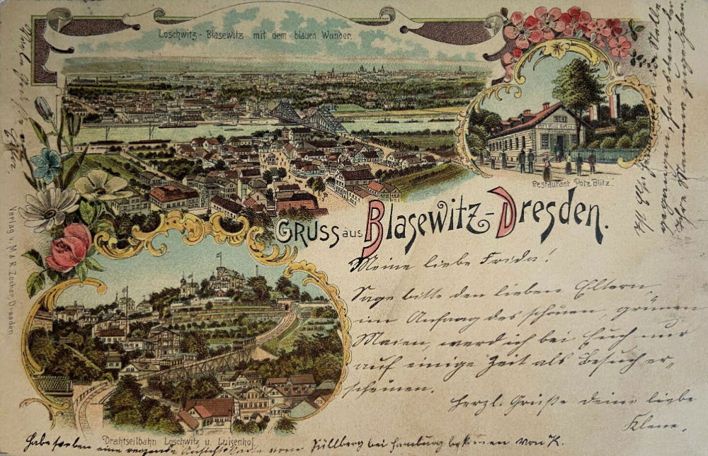 Loschwitzer Stra&szlig;e 45 (-1925 Residenzstra&szlig;e 48, 1925-46 Residenzstra&szlig;e 45)  Dresden