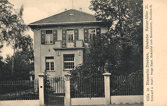 Mendelssohnallee 4 (Deutsche Kaiser Allee 21)  Dresden