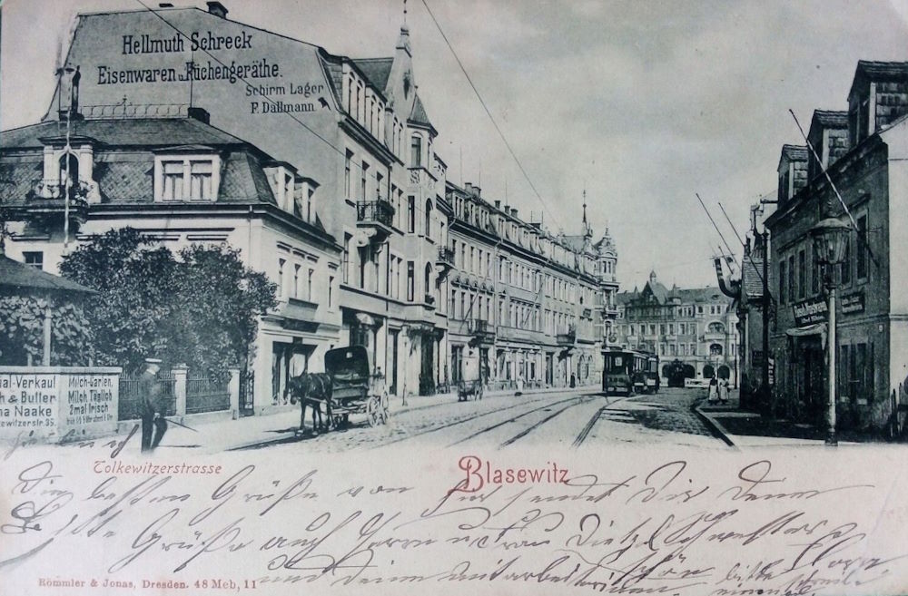 Tolkewitzer Straße 10 (Tolkewitzer Straße 39) / Kretschmerstraße (Prohliser Straße)  Dresden