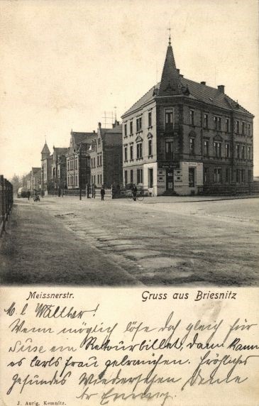 Alte Mei&szlig;ner Landstra&szlig;e 27 (Meissner Stra&szlig;e 27, Meissner Stra&szlig;e 25) / Gottfried-Keller-Stra&szlig;e  Dresden