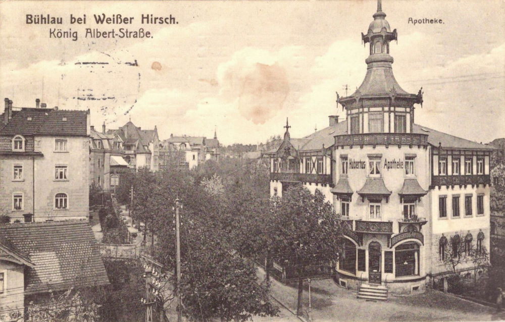 Neub&uuml;hlauer Stra&szlig;e 2 (K&ouml;nig-Albert-Allee 2) / Bautzner Landstra&szlig;e  Dresden