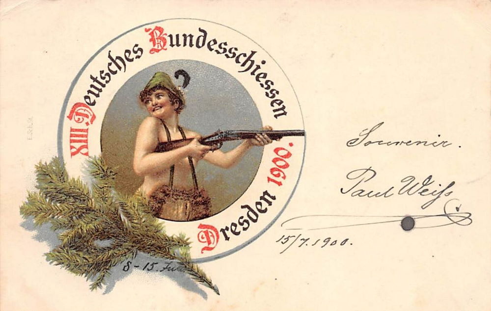 13. Deutsches Bundesschiessen 1900  Dresden