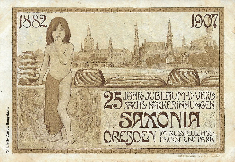1907 25- jähriges Jubläum des Verbandes der Sächsischen Bäckerinnungen  Dresden