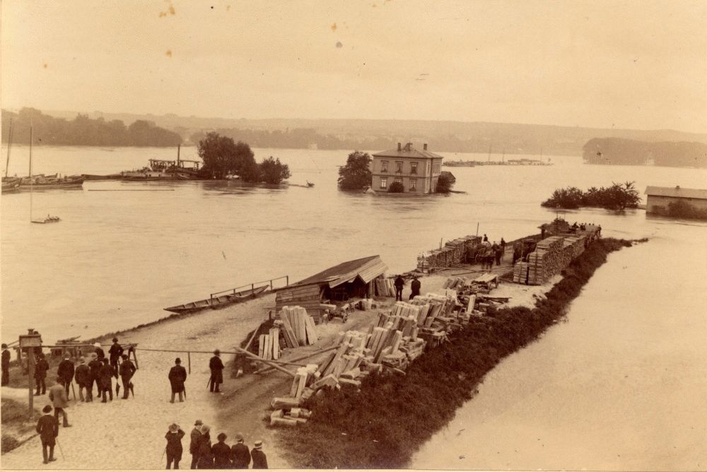 1890 Hochwasser  Dresden