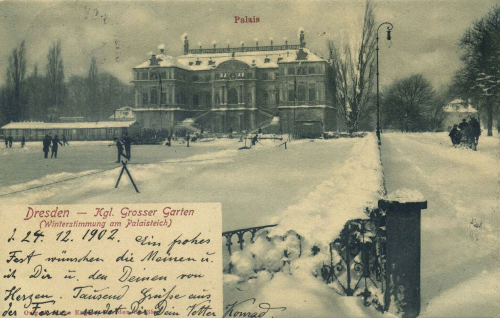 Palaisteich - Eisbahn  Dresden