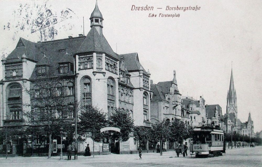Fetscherstraße 30 (Fürstenstraße 30) / Borsbergstraße  Dresden