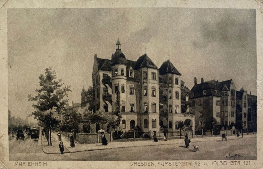 Fetscherstra&szlig;e 42 (F&uuml;rstenstra&szlig;e 42) / Holbeinstra&szlig;e  Dresden