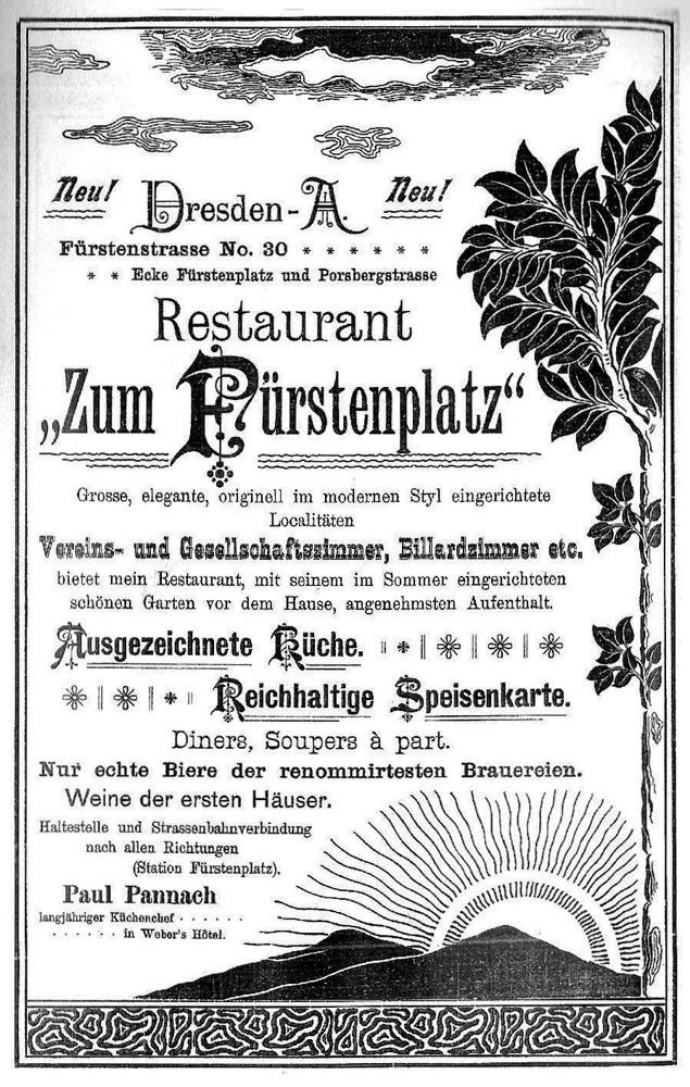 Fetscherstraße 30 (Fürstenstraße 30) / Borsbergstraße Dresden Fetscherstraße 30 (Fürstenstraße 30) / Borsbergstraße Dresden