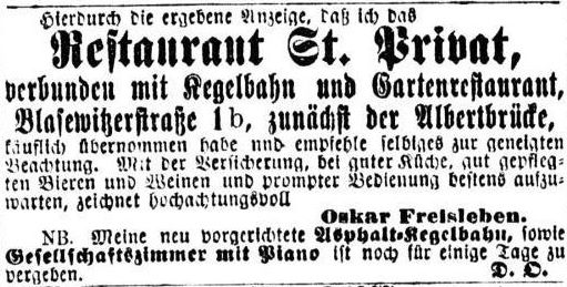 Gerokstraße 5 (-1894 Blasewitzer Straße 1b) Dresden Gerokstraße 5 (-1894 Blasewitzer Straße 1b) Dresden