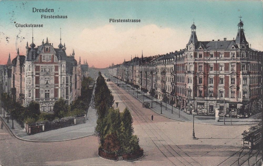 Gluckstra&szlig;e 13 / Fetscherstra&szlig;e (F&uuml;rstenstra&szlig;e)  Dresden