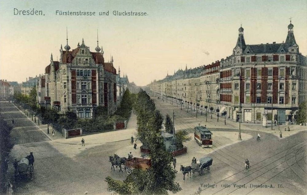 Gluckstraße 13 / Fetscherstraße (Fürstenstraße)  Dresden