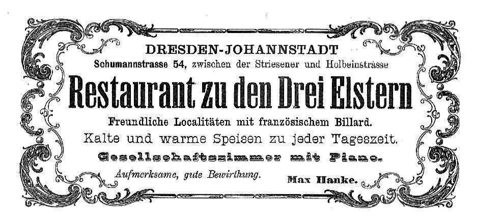 Schumannstra&szlig;e 54 (-1894 Schumannstra&szlig;e 15b)  Dresden