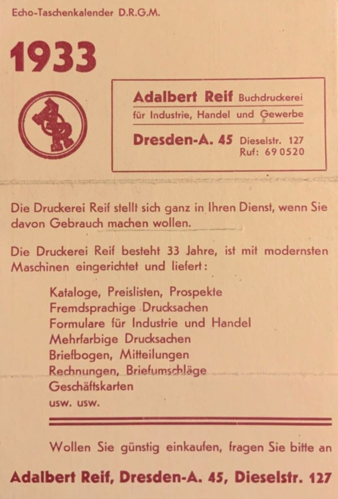 Dieselstra&szlig;e 33 (Schulstra&szlig;e 27, Dieselstra&szlig;e 27)  Dresden