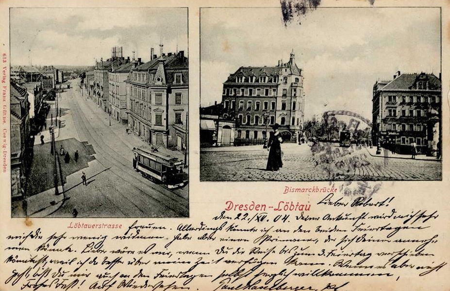 Bismarckbrücke / Kesselsdorfer Straße  Dresden