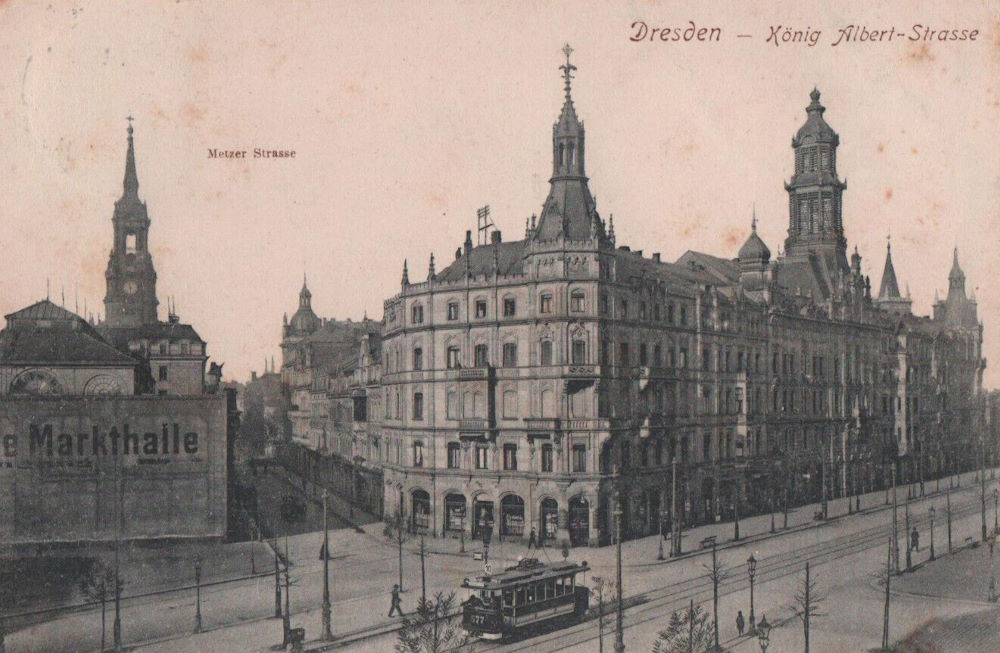 Albertstra&szlig;e 21 (K&ouml;nig Albertstra&szlig;e 21) / Metzer Stra&szlig;e  Dresden