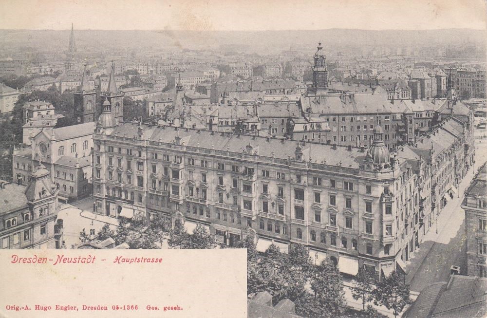 An der Dreik&ouml;nigskirche / Hauptstra&szlig;e  Dresden