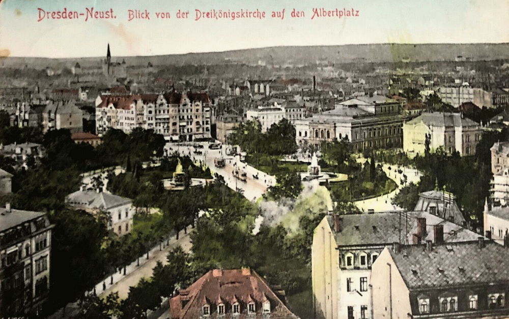 An der Dreik&ouml;nigskirche / Hauptstra&szlig;e  Dresden