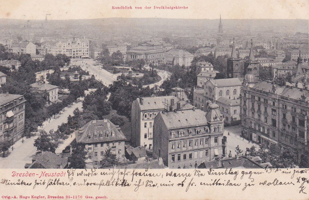 An der Dreik&ouml;nigskirche / Hauptstra&szlig;e  Dresden