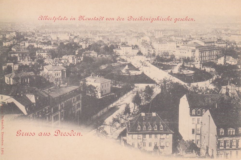 An der Dreik&ouml;nigskirche / Hauptstra&szlig;e  Dresden