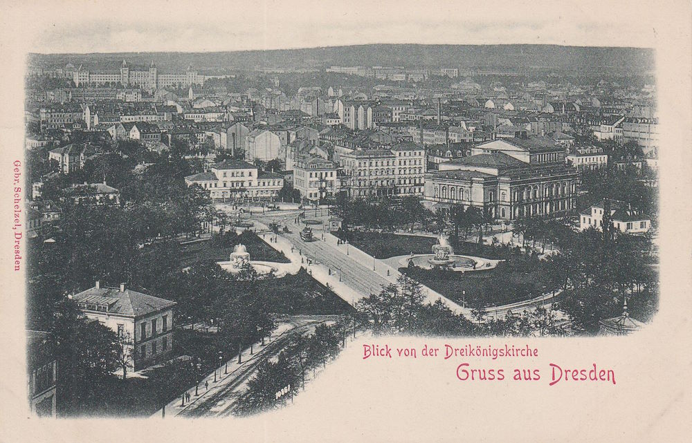 An der Dreik&ouml;nigskirche / Hauptstra&szlig;e  Dresden