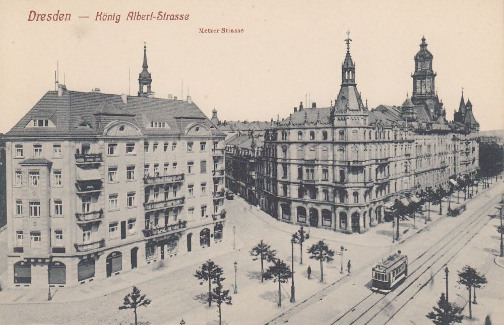 Archivplatz 1 (-1946 St. Privat-Platz 1) / Ritterstra&szlig;e  Dresden
