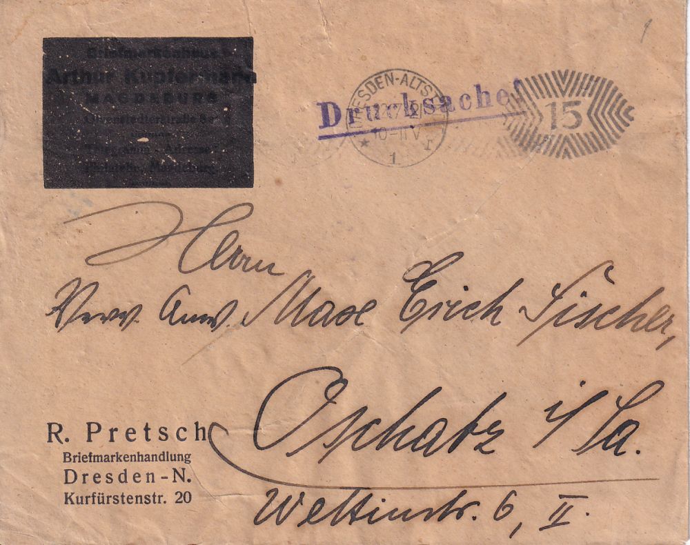 Hoyerswerdaer Stra&szlig;e 20 (-1946 Kurf&uuml;rsten&shy;stra&szlig;e 20)  Dresden