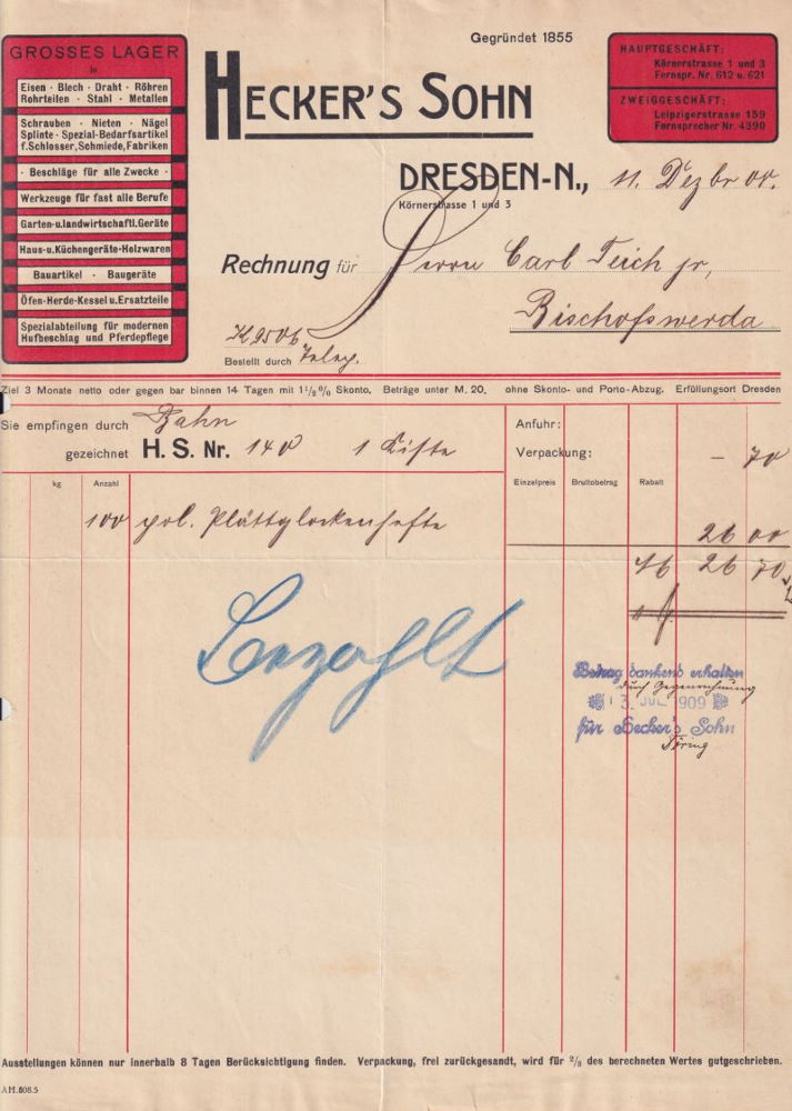 Körnerstraße 1,3 (Am Kohlmarkt 1)  Dresden