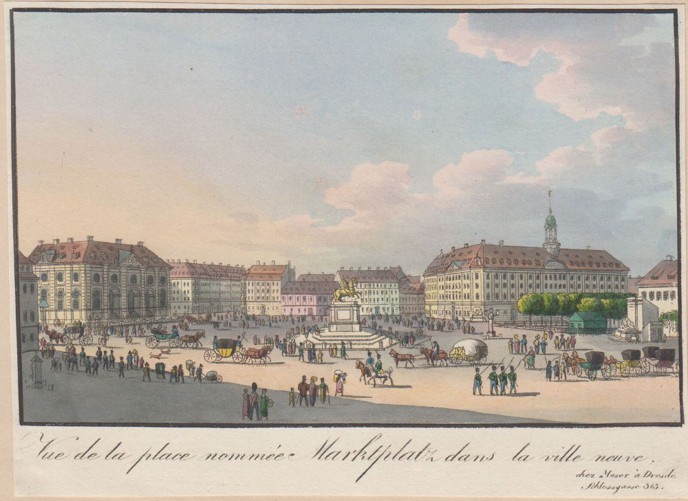 Neust&auml;dter Markt - Stiche  Dresden