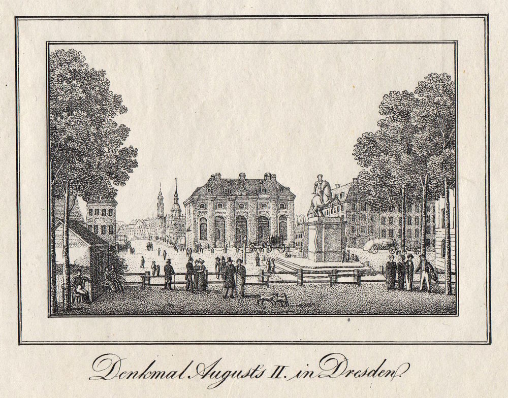 Neust&auml;dter Markt - Stiche  Dresden