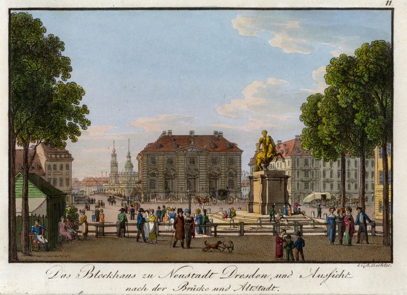 Neust&auml;dter Markt - Stiche  Dresden