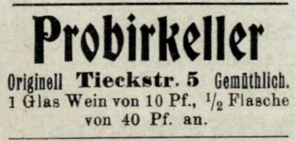 Tieckstra&szlig;e 5 (Tieckstra&szlig;e 3)  Dresden