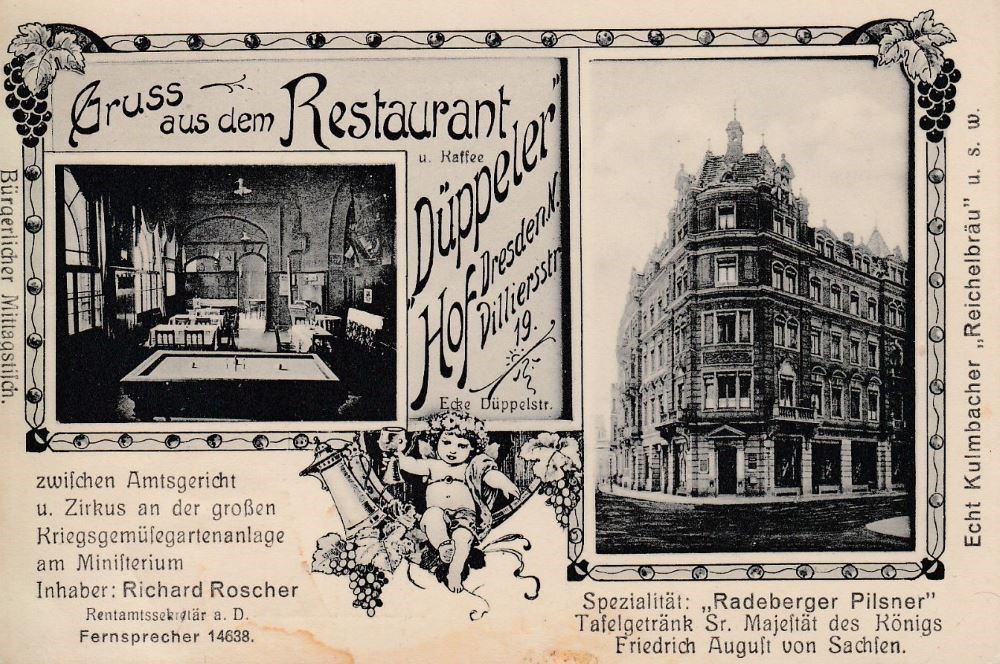 Erich- Ponto- Straße 19 (Villiersstraße 19) / Düppelstraße Dresden Erich- Ponto- Straße 19 (Villiersstraße 19) / Düppelstraße Dresden